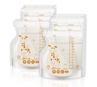 40 Pcs Breast Milk Storage Bags - 250ml BPA Free No-Leak Milk Storage Bags with Pour Spout for Breastfeeding,Self-Standing or Flat Pre-sterilised Bag Thickened Space Saving for Fridge or Freezer Use