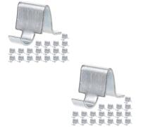 40 pcs Cabinet Shelf Clips for Cabinets, Iron Shelf Support Pegs | 2.5x1.6x1.6cm Silver Fittings, Fast Repair, Help Prevent Sagging in File Cabinets
