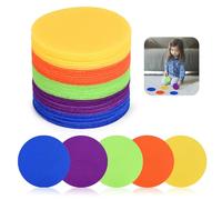 40 Pcs Carpet Spot Markers, 4 Inches Premium Floor Circle Spots Carpet Circles Carpet Floor for Classroom Decoration Elementary School Teacher Supplies (5 Colors)