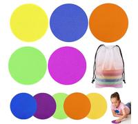 40 pcs Carpet Spots for Classroom,5 Colors Carpet Markers for Classroom,Colorful Floor Markers with Storage Bag,Non Slip Carpet Spots Circle,Floor Sitting Mark Dots,Teacher Supplies for Teaching Games