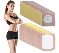 40 Pcs Castor Oil Patches Belly Button Self-Adhesive Caster Oil Pack Wrap Kit Highly Absorbent Blank for Waist Abdomen