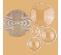 40 Pcs Circle Shaker Domes 4 Sizes with 17pcs/Set Circles Metal Dies for Card Making Peel-Away Adhesive Circle Clear Plastic Dimensional Domes for Shaker Card Making Paper Crafting Handmade Crafts