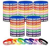 40 Pcs Class of 2025 Wristbands End of Term Gifts Kindergarten Preschool Rubber Bracelets Pre K Graduation Gifts for Students from Teachers Preschool Graduate Grad End of Year School Leavers Gifts