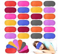 40 Pcs Colored Sleep Eye Mask Shade Cover, Sleep Eye Mask for Men Women Kids, Individual Pack Sleeping Blindfold Eye Shade Cover for Travel, Plane, Hotel, Party