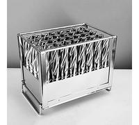 40 Pcs Commercial Ice Cream Stick Molds Stainless Steel Spiral Popsicle Molds, Ice Cream Maker Mold Stick Holder with Lid