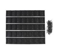 40 Pcs Deck Railing Connectors, Nylon Railing Wood Post Brackets, Heavy Duty Deck Rail Hardware for Garden Fence, Porch, Pergola, Arbors, and Carport Construction (Black)
