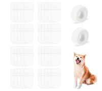 40 Pcs Disposable Dog Boots for Paw Protection with Adjustable Self-Adhesive Bandage, 6.3 * 3.14in Waterproof Dogs Foot Covers for Dog