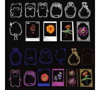 40 Pcs Dried Flower Bookmark Set - Clear DIY Plant Preservation Maker with Container