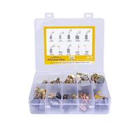 40 Pcs Electric Motor Carbon Brushes Set, 10 Assorted Sizes Carbon Brushes Replacement Kit for Angle Grinders, Electric Hammer Drills, Circular Saws