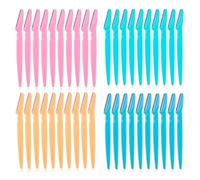 40 Pcs Eyebrow Razors Shaper, Portable Eyebrow face Razors,Safety Facial Hair Remover Face Shaver Trimmer, Exfoliating Dermaplaning Tool for Women and Men