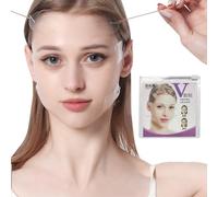 40 Pcs Facelifting Tapes with 8 Strings, V Face Sticker, Invisible Face Lifting Patches for Tightening Sagging Skin Around Neck, Eyes & Double Chin (Clear)