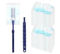 40 Pcs Fibre Dust Magnet, Dust Magnet Refills with 1 Telescopic Rod, Fluffy Duster Refills, Electrostatic Dusters for Cleaning Dust, Dirt, Pet Hair