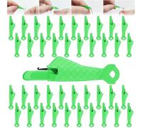 40 Pcs Fish Mouth Needle Threade, Plastic Needle Threaders for Sewing Machines, Green Needle Threaders, Needle Threaders Hand Sewing, Needle Threader Tool for Sewing Enthusiasts