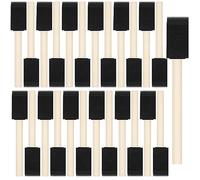 40 Pcs Foam Brush Set,1” Foam Paint Brushes,Wood Handle Foam Paint Brushes for Painting, Foam Brushes Sponge Paint Brush for Staining, Varnishes, and DIY Craft Projects