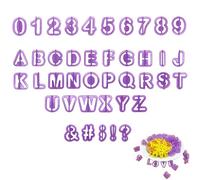 40 Pcs Fondant Letter Cutters, Alphabet, Punctuation & Number Set Cookie Cutters Shortbread Mould, Biscuit Decorating Kit, Cookie Cake Accessories - for Baking, Crafting, Cakes Decorating, Etc.