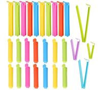 40 Pcs Food Bag Clips, Magnet Clips, Clips for Food Bags, for Sealing Snacks Sandwich Food Coffee(2 Sizes & 6 Colours)