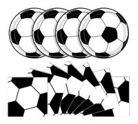 40 Pcs Football Paper Plates and Napkins Party Supplies, Football Birthday Party Decorations Disposable 9 Inch Dinner Plates and Napkins Tableware Set for Sports Theme Birthday Decoration