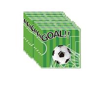 40 Pcs Football Paper Serviettes Soccer Party Napkin 2-Ply 33x33cm Altogether for Football Theme Dinner Table Decoration Holiday Party Supply