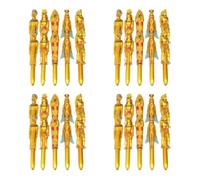40 pcs Golden Egyptian Pharaoh Ballpoint Pen for Gift Shoppers | Plastic Novelty Design, Stylish Journal and Diary Writing, Easy to Carry, Classroom Incentives Random Style
