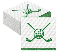 40 Pcs Golf Napkins, Golf Theme Party Paper Serviettes, Sports Tableware Decorations for Golf Club Tournament, Men Retirement Birthday Party & Father's Day