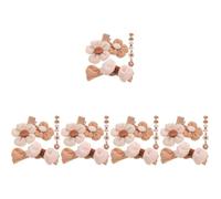 40 Pcs Hair Clips Bowknot Flower Resin Iron Barrettes | Vivid Color Finish, Lightweight Comfort and Deformation Resistance, for Pigtails, Performances and Dance Recitals