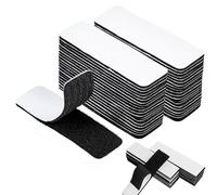 40 Pcs Heavy Duty Hook and Loop Tape, 1" x 4" Double Sided Sticky Tape Strong Self Adhesive, Reusable Hook Loop Mounting Tape for Walls Doors Tables, Hanging or Organizing Items