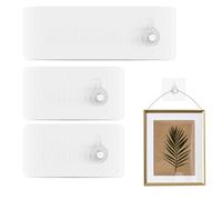 40 Pcs Heavy Duty Self-Adhesive Picture Hooks - No Nails Wall Hangers with 15kg Load Capacity - Transparent Waterproof Hooks for Frames, Photos & Wall Decor in Bathroom, Kitchen & Living Room