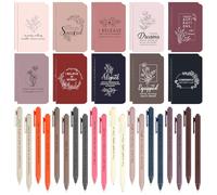 40 Pcs Inspirational Notepads Ballpoint Bulk Positive Affirmation Gift Inspirational Journal Notebook with Pen Gratitude Notebook with Pen Inspirational Mini Notebook Bulk for Teacher Coworker Nurse