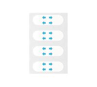 40 Pcs Invisible Face Lift Stickers, Waterproof Face Lift Tape, Instant Makeup Facelifting Patches for Concealing Wrinkles, Double Chins, Sagging Skin (Transparent)