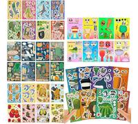40 PCS Italian Brainrot Stickers, Brainrot Stickers DIY Make a Face Kit for Kids, Creative Decals for Diaries, Gifts and Decorations, Inspired by Classic Mythology