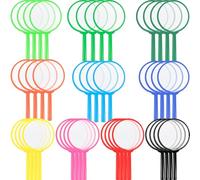 40 Pcs Kids Magnifying Glasses 5X Mini Plastic Magnifier Colorful Hand Lens for Children Class Reading Science Exploration Outdoor Party Favors, 10 Colors