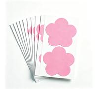 40 Pcs Large Pink Heart Shape Sticky Labels 100 X 100 mm(Pink Flower Shape)