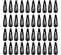 40 PCS Metal Snap Hair Clips, 2 Inch Metal Hair Clips, Non-Slip Barrettes, Girls' Hair Accessories for School, Parties, Weddings & Daily Use