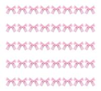 40 Pcs Mini Bow Hair Clips Satin Mini Bow Clips Small Bowknot Barrettes Hair Ribbon Alligator Clips Hair Bows for Girls Baby Women(Pink)