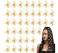 40 Pcs Mini Claw Clip Hollow Butterflies Mini Butterfly Hair Clips,Gold Butterfly Hair Clips Glitter Fluttering Small Metals Strong Hold Clip Y2k 90s Tiny Cute Accessories for Girls Women Christmas