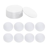 40 Pcs NFC Tags, NTAG215 NFC Sticker Rewritable 25mm Round Coin Cards 504 Bytes Memory Fully Programmable Compatible with Most NFC-Enabled Devices (White)