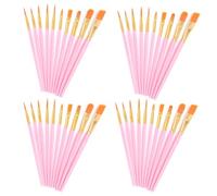 40 Pcs Paint Brush Set for Art Small Paint Brushes, Paintbrushes, Paintbrushes Face Paint Brushesuitable for Acrylic Painting, Oil Paintings, Watercolor Painting, Facial Paintings, Age 15+