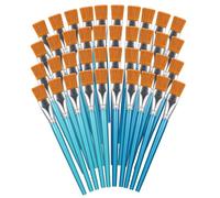 40 Pcs Paint Brushes for Acrylic Painting, Big Paint Brushes Watercolor Synthetic Paint Brushes Bulk with Wooden Handle for Acrylic, Watercolor, Oil, Crafts, Face Body Art