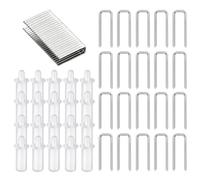 40 Pcs Plantation Shutter Repair Kit Repair Tool Set 20 Pcs Louvers Staples and 20pcs Spring Loaded Shutter Pins Replacement for Windows Tools Supplies