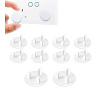 40 Pcs Plug Socket Covers UK, Baby Proofing Safety Socket Protector -Tight Grip 3 Pin White Baby Electric Plug Covers, Perfect for Child Safety at Home & School