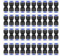 40 Pcs Pneumatic Fittings, Straight Push Connectors 6mm to 6mm Air Hose Connectors, Straight Pneumatic Push to Quick Connect Fittings, 2-Way Air Line Hose Pipe Fitting