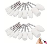 40 Pcs Polishing Buffing Wheel Set,for Dremel Polishing Kit Felt Wool Cotton 1/8inch Shank Pad Rotary Tool Accessories