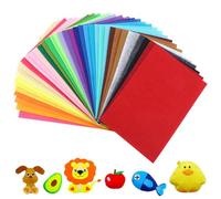 40 PCS Polyester A4 Felt Fabric Sheets, 30 x 20 cm Felt Sheet Assorted Coloured Thick Fabric Squares for DIY Crafting and Sewing