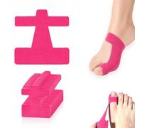 40 Pcs Pre-Cut Big Toe Support Kinesiology Tape - Elastic, Breathable & Skin-Friendly Latex-Free Toe Strips, Self-Adhesive Wrap for Daily Walking and Shoe Friction Protection(Pink,20pcs)
