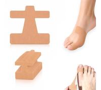 40 Pcs Pre-Cut Big Toe Support Kinesiology Tape - Elastic, Breathable & Skin-Friendly Latex-Free Toe Strips, Self-Adhesive Wrap for Daily Walking and Shoe Friction Protection(Skin color,20pcs)
