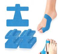 40 Pcs Pre-Cut Big Toe Support Kinesiology Tape - Elastic, Breathable & Skin-Friendly Latex-Free Toe Strips, Self-Adhesive Wrap for Daily Walking and Shoe Friction Protection(Blue,40pcs)