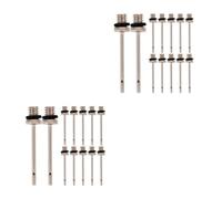 40 Pcs Professional Basketball Inflation Needles, 5mm Thread | Copper Silver Plated Spare Parts, Side Hole Tip, for Hand Pump Sideline Use