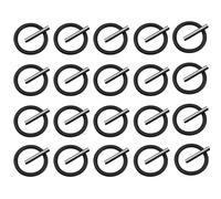 40 Pcs Replacement Pin and O-Ring,4mm Impact Ring and 3x25mm Socket Pins for 1/2" Impact Socket Scaffolders for Mechanics, Construction, Industrial Use(20 Pairs)