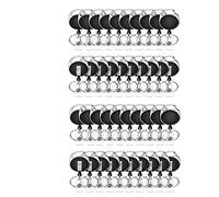 40 Pcs Retractable ID Badge Reel with Belt Clip and Key Ring, Heavy Duty Holder for Doctors Nurse Office Workers for Key Ring ID Card