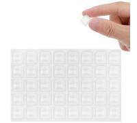 40 PCS Rubber Feet Self Adhesive Rubber Pads Door Bumpers Large, Clear Self Adhesive RubberBumpers for Electronics, Speakers, Furnitures, Audio Equipment - Tall Square, 1.3× 1.3 ×0.4 cm
